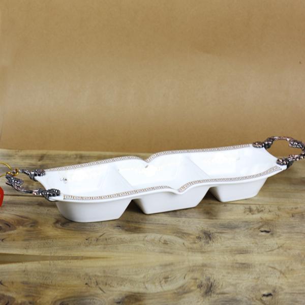 VERSACE Legendary Serving Dish (Three Compartments) - zeests.com - Best place for furniture, home decor and all you need