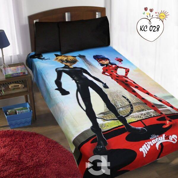 Double Kids Bed Sheet Set - Lady Bug - zeests.com - Best place for furniture, home decor and all you need