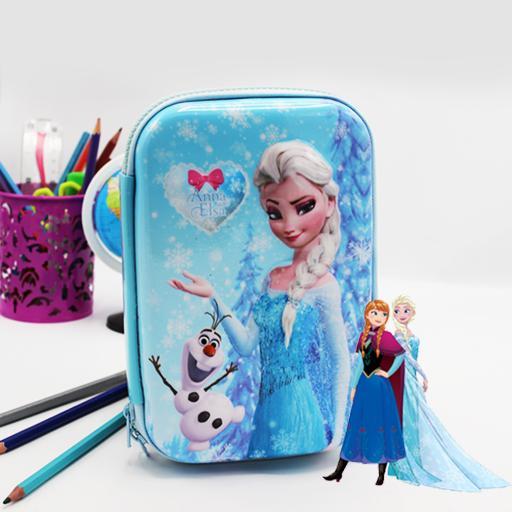 Double zipper pencil case - Hard Case Frozen - zeests.com - Best place for furniture, home decor and all you need