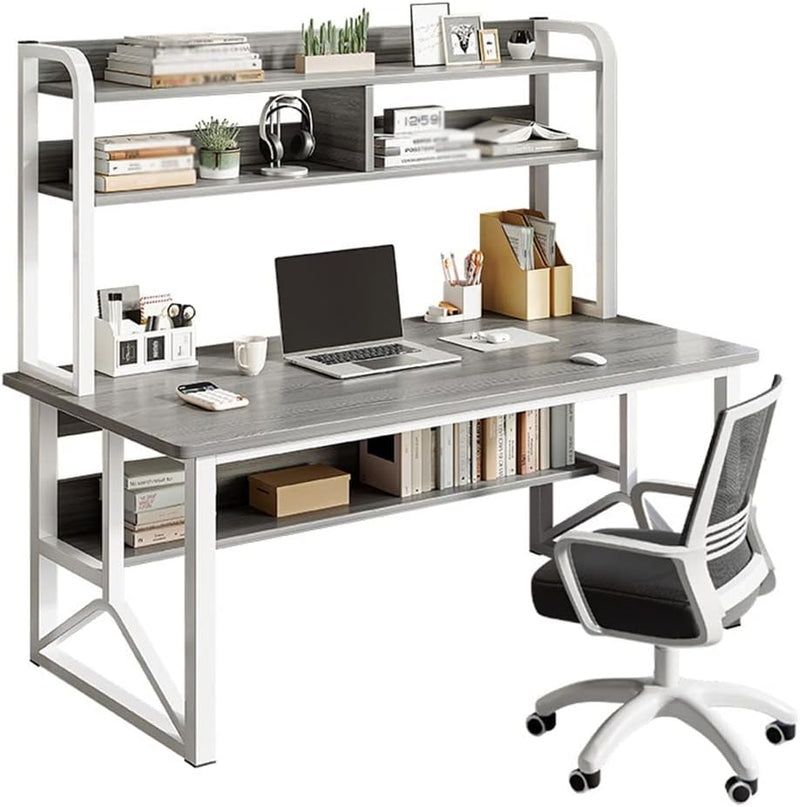 Liuzh Computer Desk Table Bookshelf Integrated Table - zeests.com - Best place for furniture, home decor and all you need