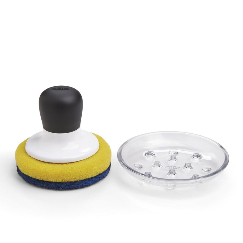 Good Grips Non-Scratch Scrubber with Tray - zeests.com - Best place for furniture, home decor and all you need