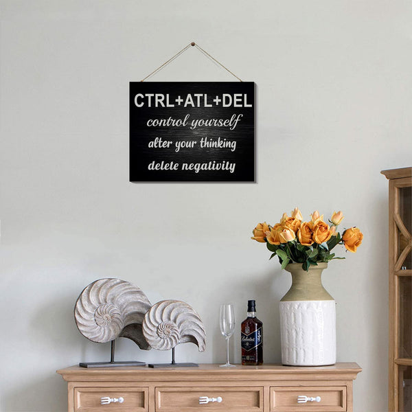 "CTRL ALT DEL " Wall Living Lounge Bedroom Caption Home Decor - zeests.com - Best place for furniture, home decor and all you need