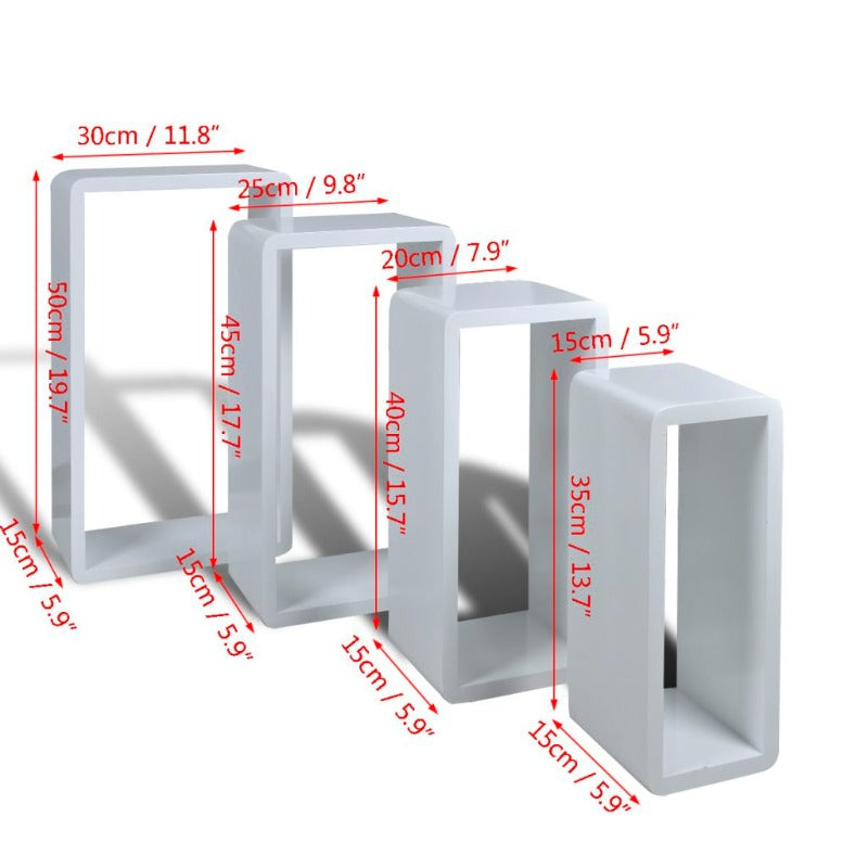 Labyrinth Floating Shelves (Set of 4) - zeests.com - Best place for furniture, home decor and all you need