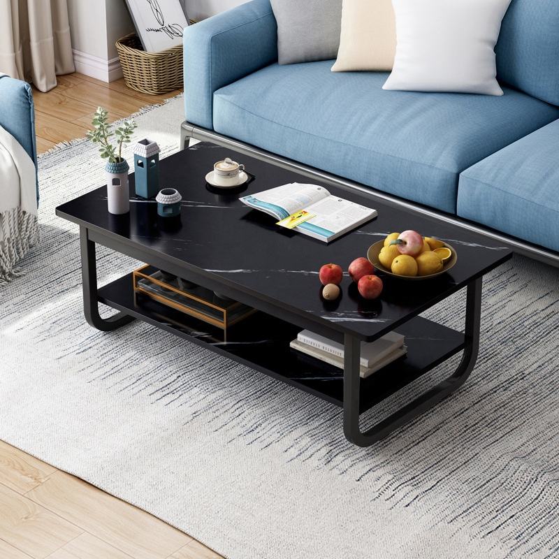 Luxury Tea Table Simple Living Room Nordic Double Layered Modern Furniture - zeests.com - Best place for furniture, home decor and all you need