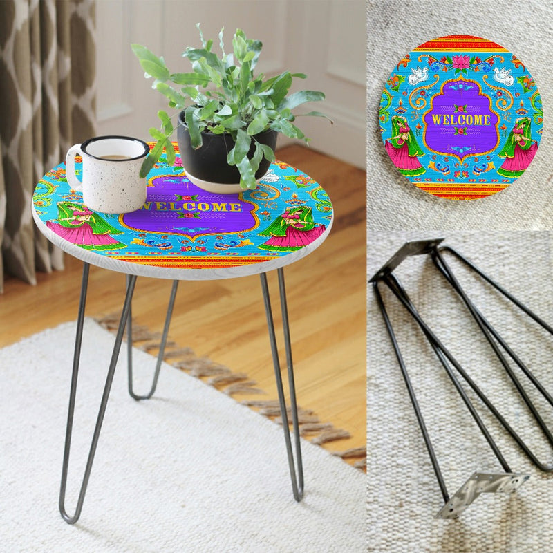 Welcome Land Living Lounge Center Side Hairpin Table - zeests.com - Best place for furniture, home decor and all you need