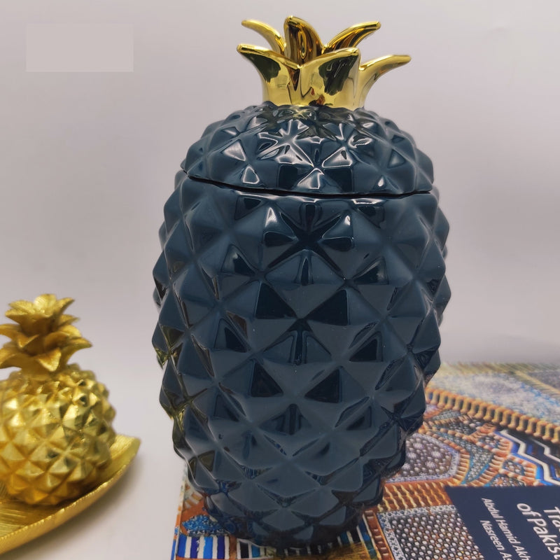 Pineapple Ceramic Candy Jar - zeests.com - Best place for furniture, home decor and all you need