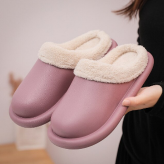 Men Women Waterproof Indoor Slippers (Light Purple) - zeests.com - Best place for furniture, home decor and all you need