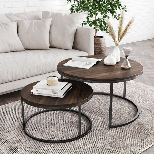 Maywood Nesting Living Loung Drawing Room Centre Tables (Set of 2) - zeests.com - Best place for furniture, home decor and all you need