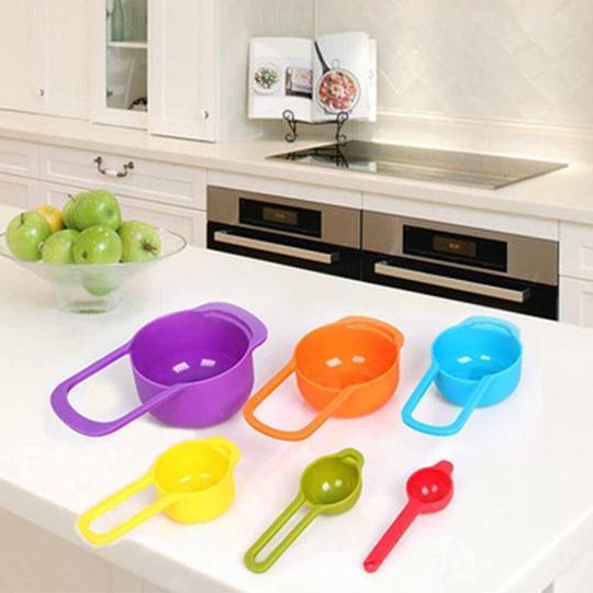 Rainbow Measuring Cups (6pcs ) - zeests.com - Best place for furniture, home decor and all you need