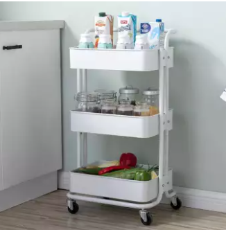 Trolley Storage Rack (3-Tier) - zeests.com - Best place for furniture, home decor and all you need