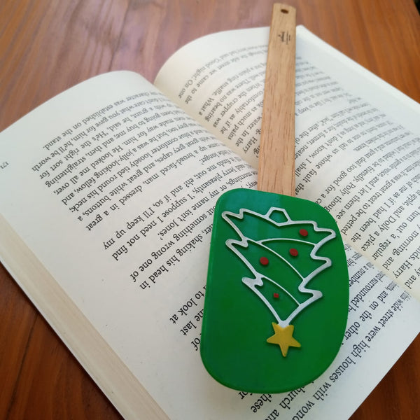 Christmas Tree Silicone Wooden Spatula - zeests.com - Best place for furniture, home decor and all you need