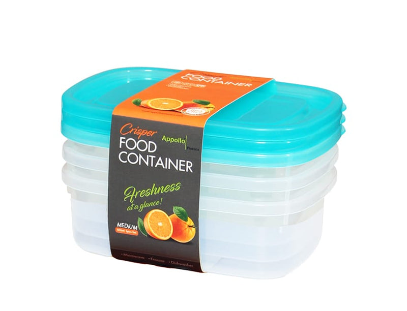 Crisper Food containers (Pack of 3) - zeests.com - Best place for furniture, home decor and all you need