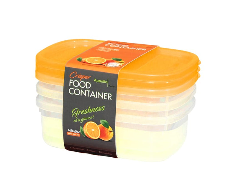 Crisper Food containers (Pack of 3) - zeests.com - Best place for furniture, home decor and all you need