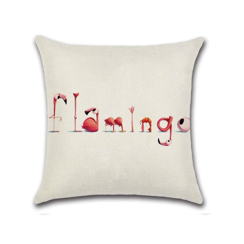 Flamingo Cushion Covers ( Pack of 5 ) - zeests.com - Best place for furniture, home decor and all you need
