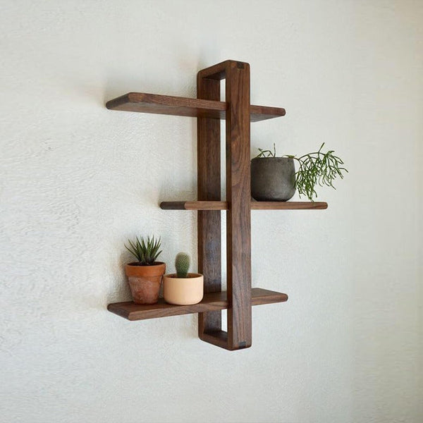 Wall Fitted Vintage Wooden Organizer Rack Shelve Decor - zeests.com - Best place for furniture, home decor and all you need
