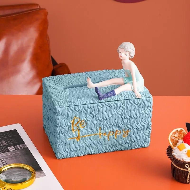 Living Girl Tissue Box - zeests.com - Best place for furniture, home decor and all you need