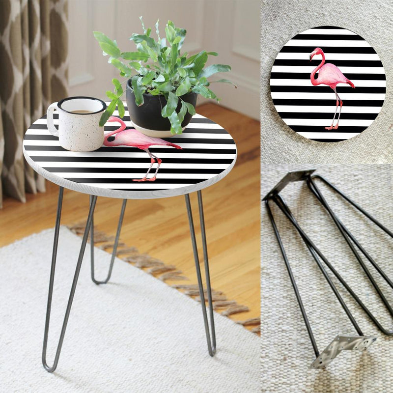 Flamingo Stroke Living Lounge Center Side Hairpin Table - zeests.com - Best place for furniture, home decor and all you need