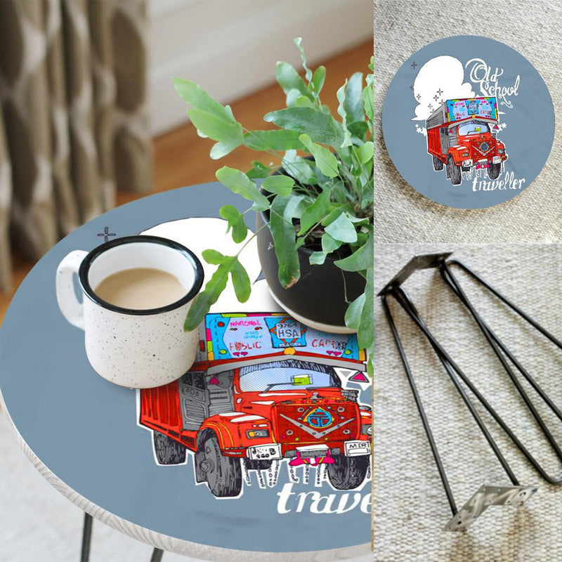 Jingle Truck Living Lounge Center Side Hairpin Table - zeests.com - Best place for furniture, home decor and all you need