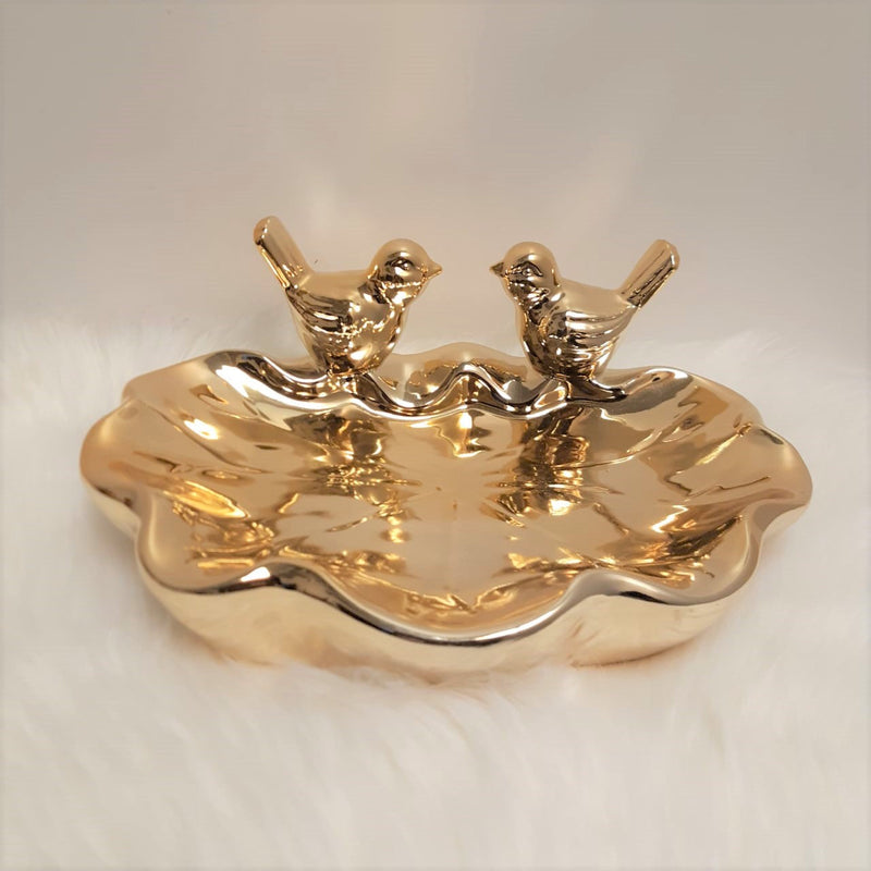 Ceramic Golden Tray - zeests.com - Best place for furniture, home decor and all you need