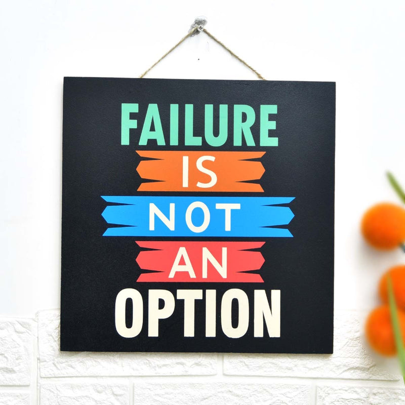 Wall "Failure Option" Caption Decor - zeests.com - Best place for furniture, home decor and all you need
