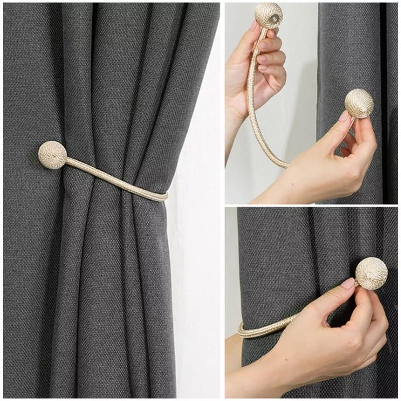 Magnetic Pearl Ball Curtain Tiebacks - zeests.com - Best place for furniture, home decor and all you need
