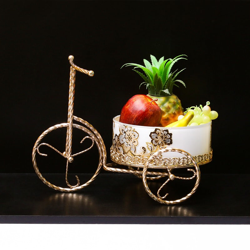 Golden Metal Cycle Decor - zeests.com - Best place for furniture, home decor and all you need