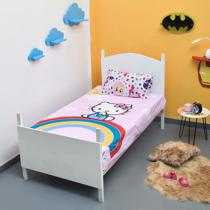 Kitty "Rainbow Cat" Bedsheet - zeests.com - Best place for furniture, home decor and all you need