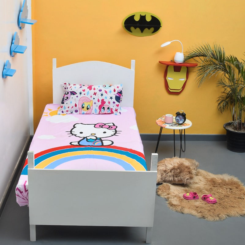 Kitty "Rainbow Cat" Bedsheet - zeests.com - Best place for furniture, home decor and all you need