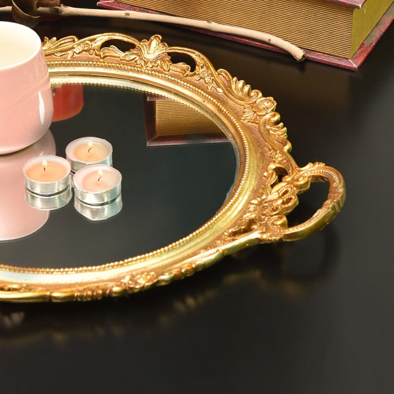 Nordic Mirror Tray Decor (Round) - zeests.com - Best place for furniture, home decor and all you need
