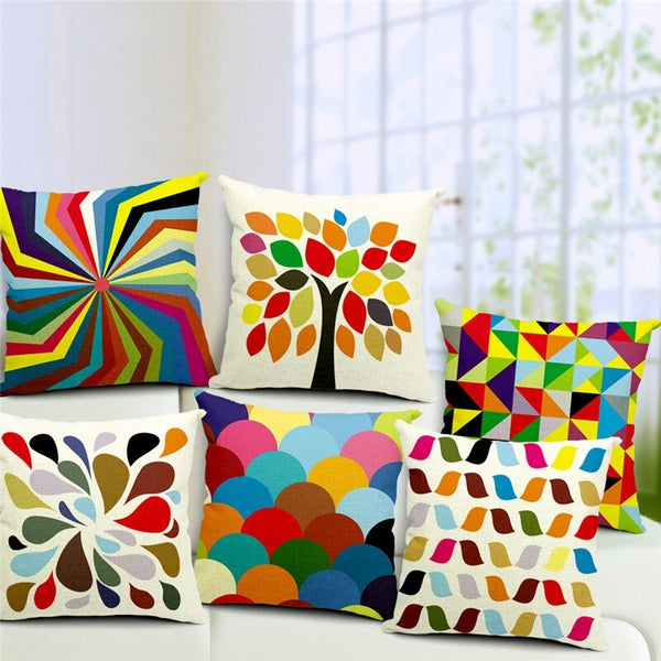 Color Bloom Cushion Covers (Pack of 5) - zeests.com - Best place for furniture, home decor and all you need