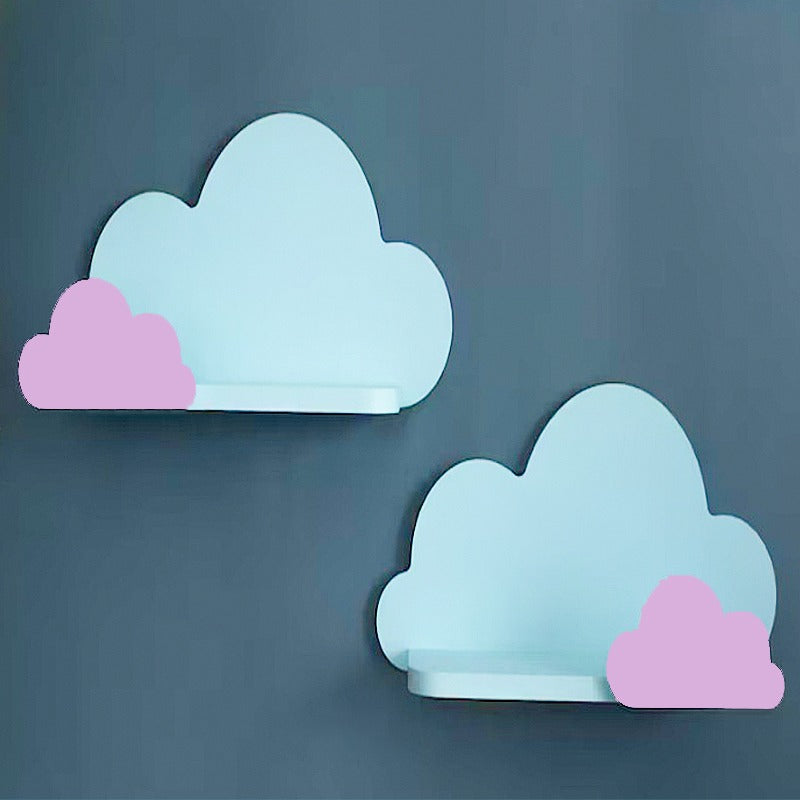 Bury Clouds Kids Bedroom Organizer Floating Shelve (Set of 2) - zeests.com - Best place for furniture, home decor and all you need
