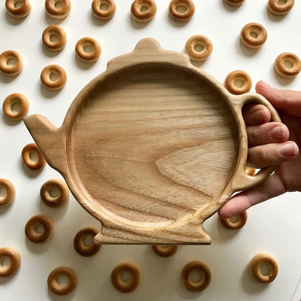 Teapot Wooden Kitchen Serving Tray - zeests.com - Best place for furniture, home decor and all you need