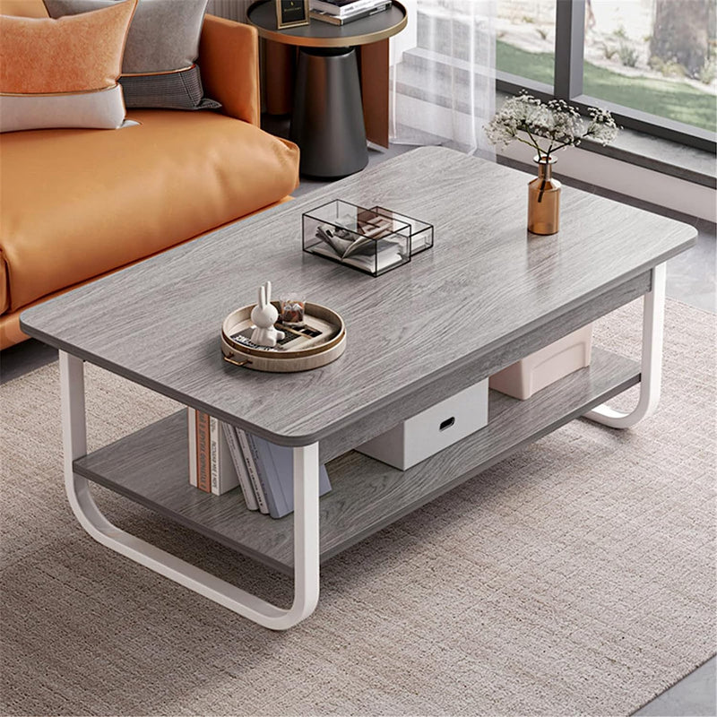 Luxury Tea Table Simple Living Room Nordic Double Layered Modern Furniture - zeests.com - Best place for furniture, home decor and all you need