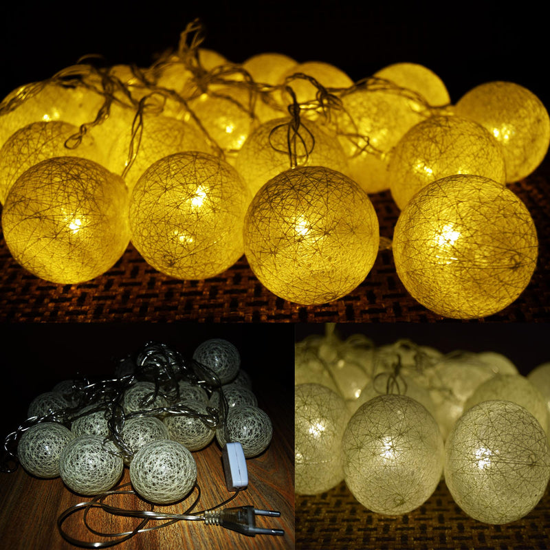 Cotton Balls LED String Lights - zeests.com - Best place for furniture, home decor and all you need
