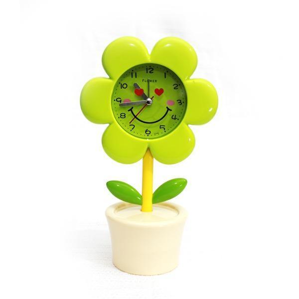 Kids Side Table Clock - Sunflower with pot - zeests.com - Best place for furniture, home decor and all you need