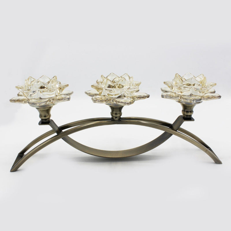 Tri-flower Candle Frame - zeests.com - Best place for furniture, home decor and all you need