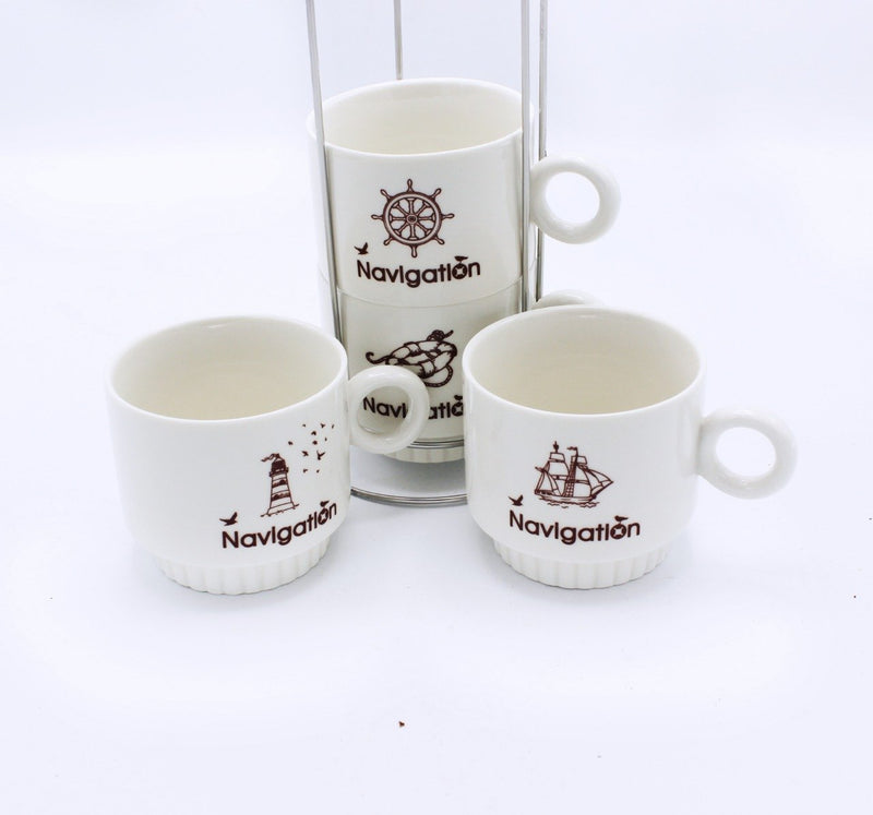 Navigation Cup Tower -4 Pcs - zeests.com - Best place for furniture, home decor and all you need