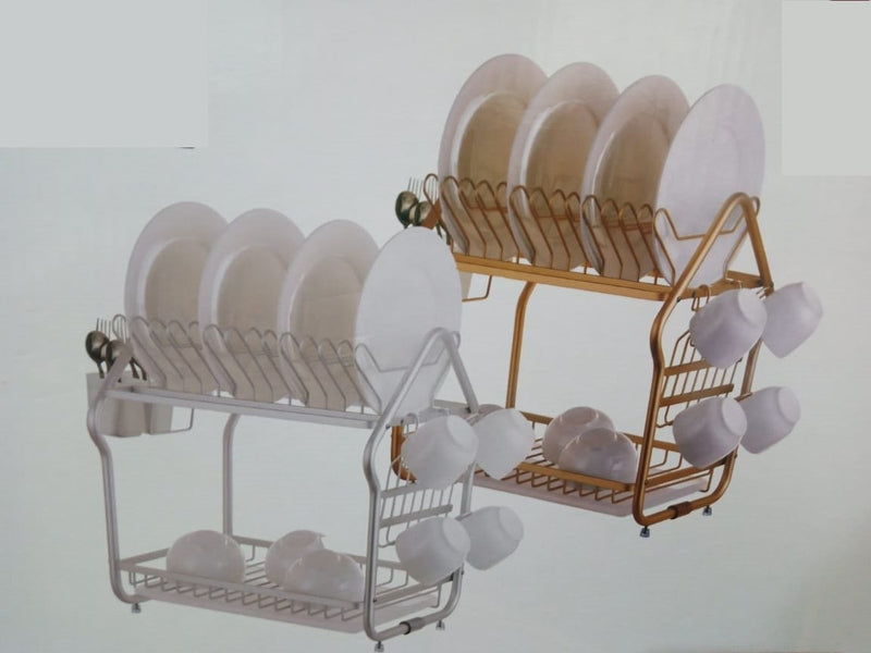 Draining Chrome Dish Rack (2 Tier) - zeests.com - Best place for furniture, home decor and all you need