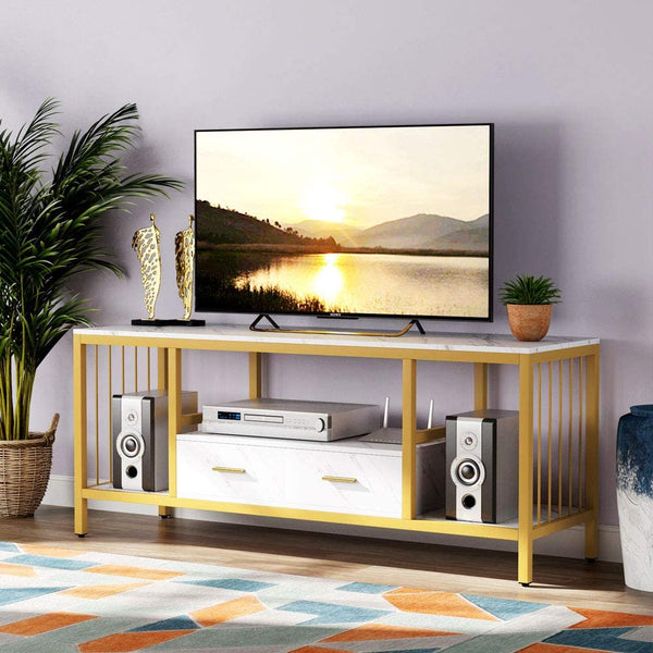 Antechamber LED Lounge Living Room Console Drawer Table - zeests.com - Best place for furniture, home decor and all you need