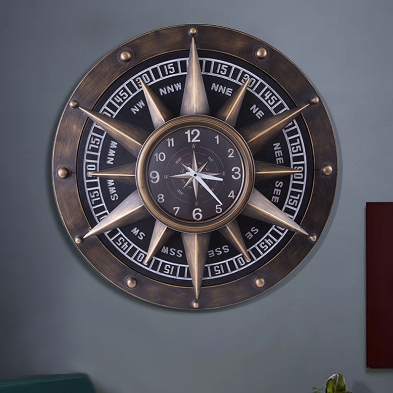 Compass Ways Wall Clock - zeests.com - Best place for furniture, home decor and all you need