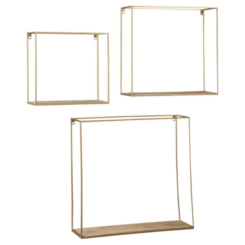Nested Metal Wall Mounted Square Frames with Shelves - zeests.com - Best place for furniture, home decor and all you need