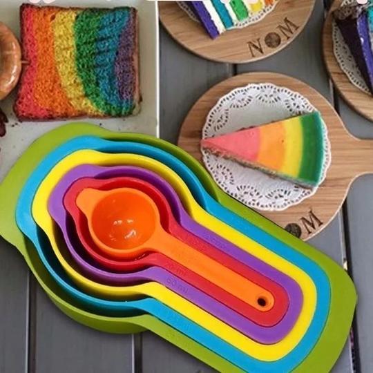 Rainbow Measuring Cups (6pcs ) - zeests.com - Best place for furniture, home decor and all you need