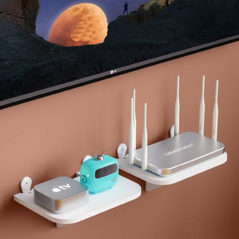 Router Wifi Organizer Floating Shelve Decor - zeests.com - Best place for furniture, home decor and all you need