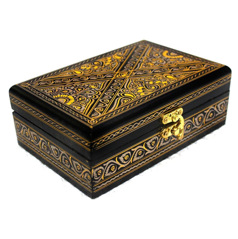 Wooden Hand Made Jewellery Box - Petite - 6" x 4" - zeests.com - Best place for furniture, home decor and all you need