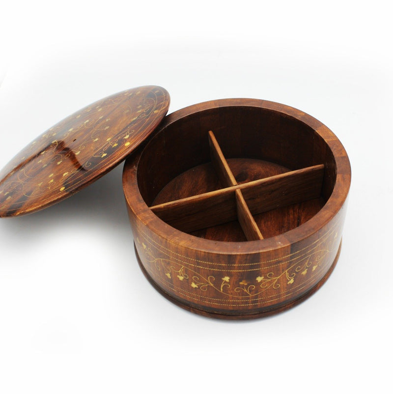 Portioned Wooden Hot Pot - 9.5" - zeests.com - Best place for furniture, home decor and all you need