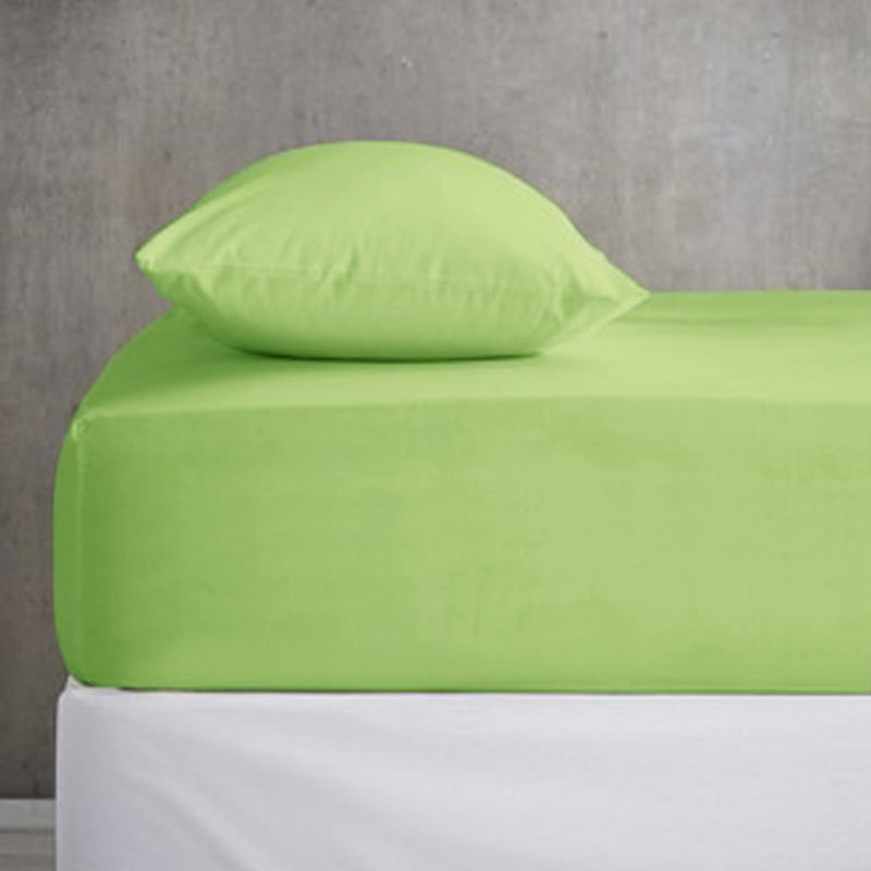 Fitted Sheet with 2 Pillow Covers - Olive Green - zeests.com - Best place for furniture, home decor and all you need