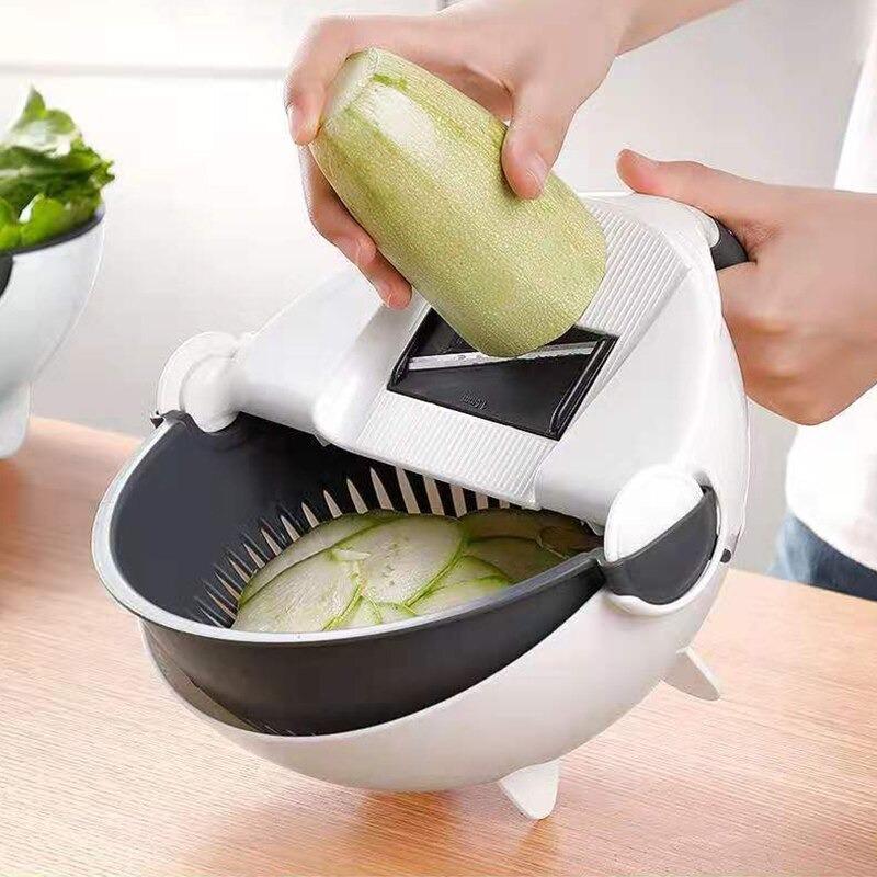 Rotary Vegetable Cutter with Drainer - zeests.com - Best place for furniture, home decor and all you need