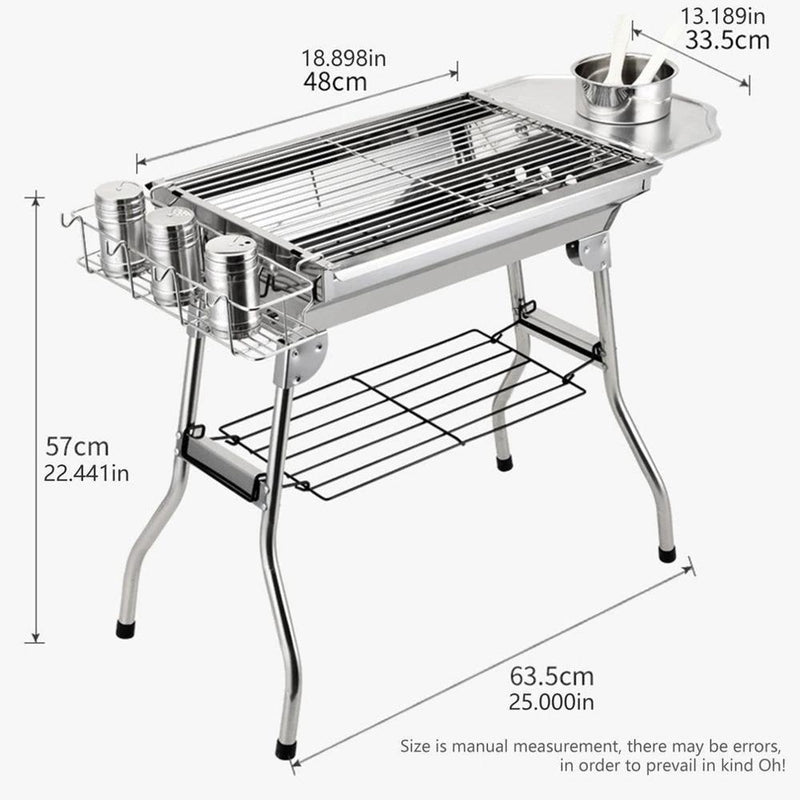 Outdoor Stainless Steel Charcoal Grill - zeests.com - Best place for furniture, home decor and all you need