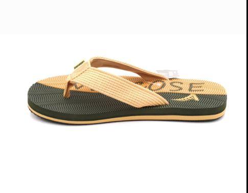Vescose - Flip Flops - Green and Beige Lined - zeests.com - Best place for furniture, home decor and all you need
