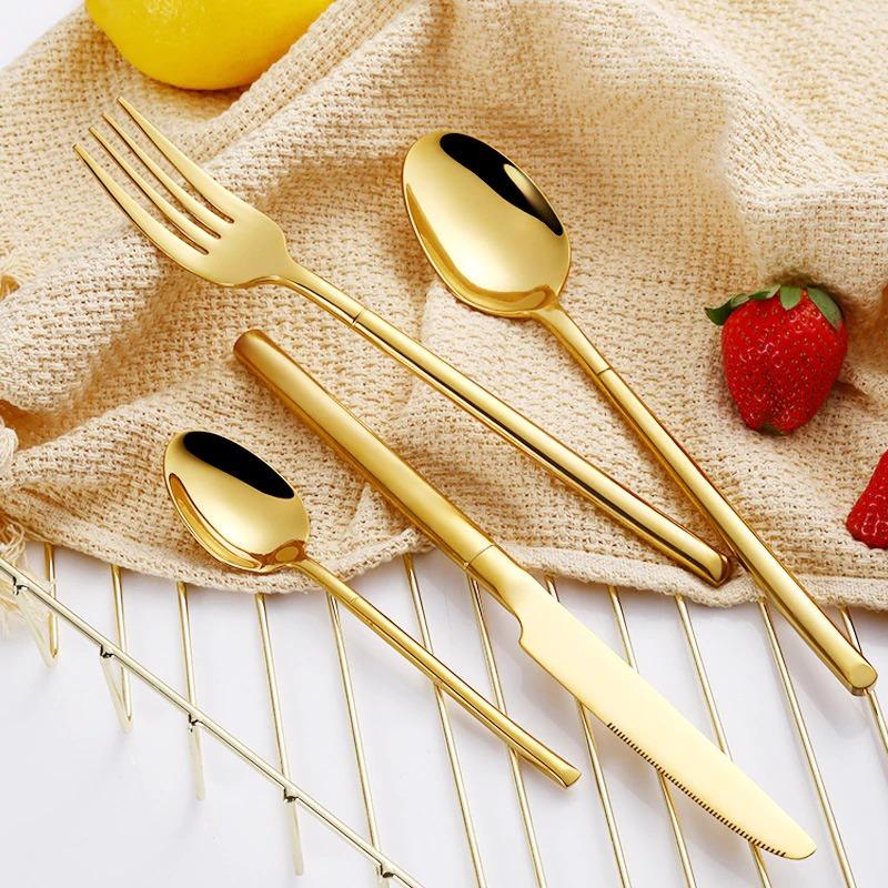 Gold Cutlery Set - zeests.com - Best place for furniture, home decor and all you need